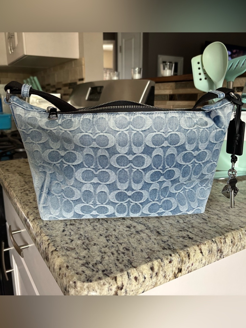 Coach Finn Crossbody in Loved Signature Denim Like New - Picture 9 of 15
